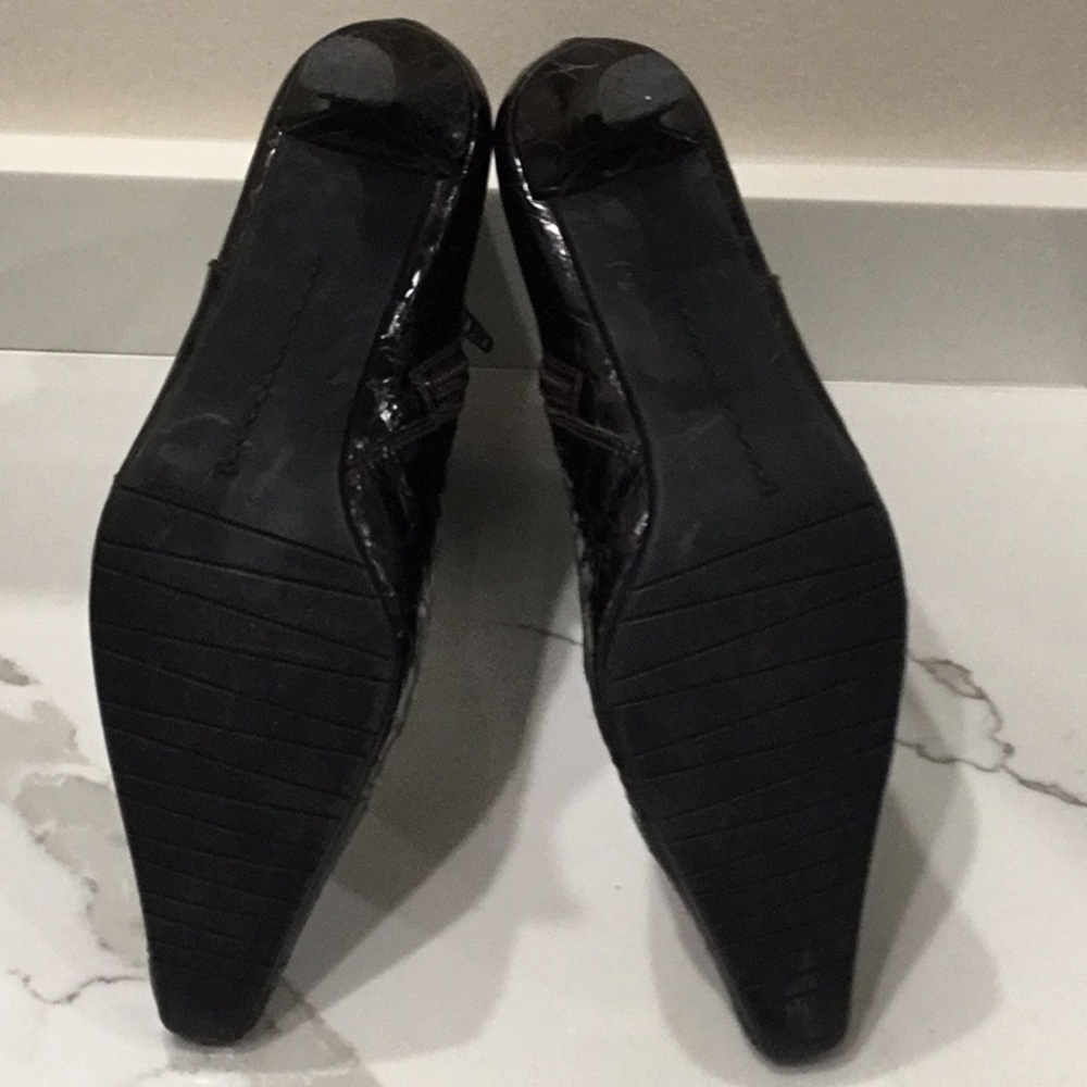 Stuart Weitzman Patent Crocodile Boots! Size 6 - image 6